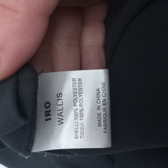 IRO Taupe Drop Waist Dress w/Asymmetric Draped Top - Picture 6 of 7